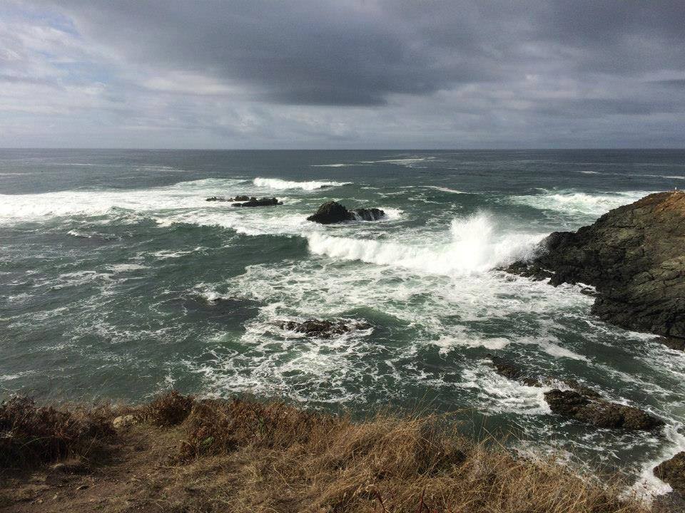 Stormy seas hit the shoreline of Sea Ranch