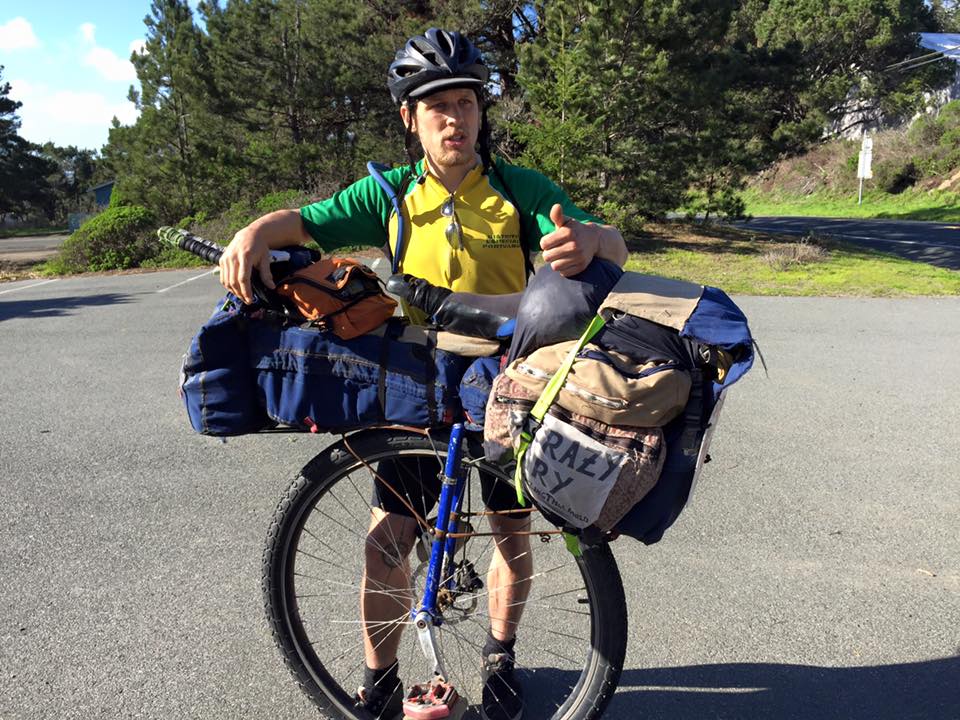 Sonoma Coast cyclist