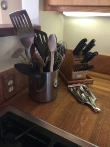 cooking tools at sea ranch abalone bay vacation rental
