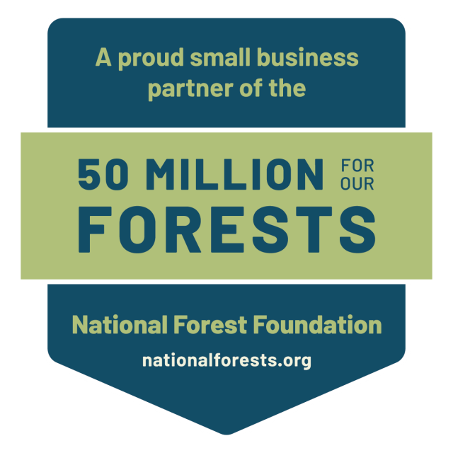 Small business badge for 50 million for our forests, national forest foundation
